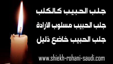 جلب الحبيب بالصورة كالكلب